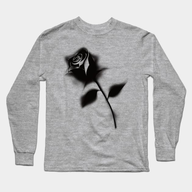 black rose Long Sleeve T-Shirt by SpassmitShirts